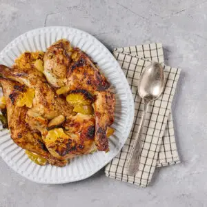 עוף בניחוח טרופי (תפוזים ואננס)