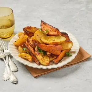 סירות בטטה בשמן זית וקינמון