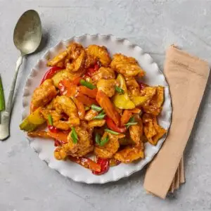 חזה עוף מוקפץ בירקות