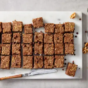 קוביות בראוניז אגוזים