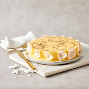 מוס לימון ושוקולד לבן