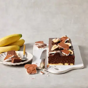 מוס שוקולד ובננה